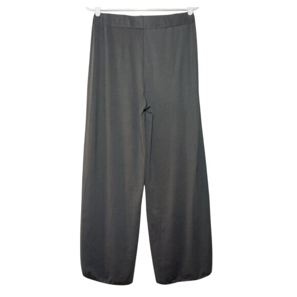 Women's Dark Grey 65% ​​Polyester 35% Cotton Wide Leg Wrap Pants. Size 2XL. - Picture 2 of 6
